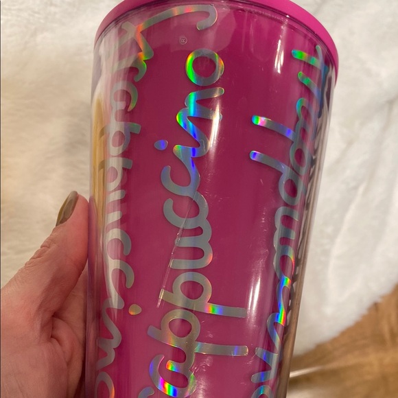 Grande Starbucks Frappuccino Tumbler with Stay-Put Straw • fits up to 17 oz - Picture 7 of 7